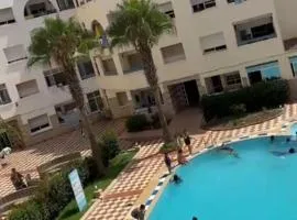 appartement paisible dans le complexe arena de Martil avec piscine