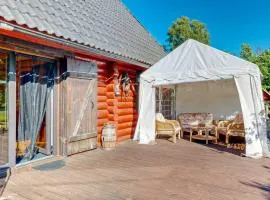 Part of house, sauna and terrace