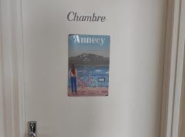 Chambre vue parc, hotel v Annecy