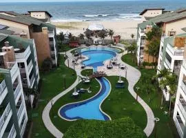 Paraíso Beach - Cond Terramaris - Cobertura duplex frente mar, pé na areia, próximo ao Beach Park