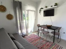 Sunny mountain view apartment with free parking