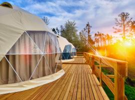 Glamping Trhovky, luxusní stan v destinaci Milešov