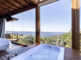 Cabana romântica com vista na serra VST033