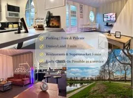 Once Upon A Time - 7min From DisneyLand - Free Private Parking - Self checkIn - Balcony - Barbecue