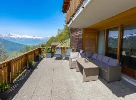 Appartement Tsandelanne avec terrasse panoramique, Val d'Hérens