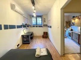 Film Poster or Coffee Basement Apartman with terrace