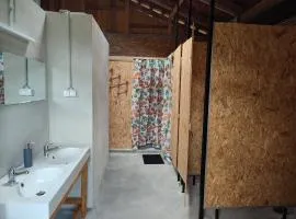 Rustic glamping on a farm