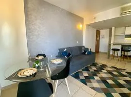 Flat à beira-mar no melhor de Santos para família!