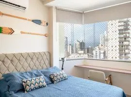 Frente a praia Embaré Ar Cond Vaga Lava e Seca