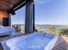 Cabana com jacuzzi e vista na serra | VST036