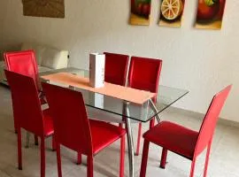 Cómodo depa en planta baja en Acapulco con Internet y Clima