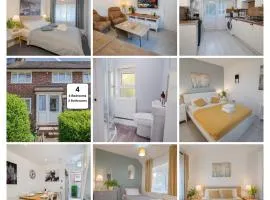 Entire 4-Bed House & Parking, Steps from ICC & Utilita Arena Birmingham & Broad Street