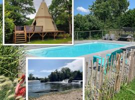 Lodge Tipi, L'Indienne, luxusní stan v destinaci Arc-et-Senans