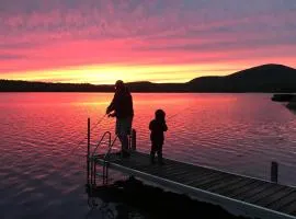 Acadia Sunset Fishing Cabin #3 family beach fire pit