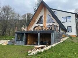 A-frame Sofis House Valea Doftanei, hotel v destinaci Teşila