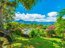 Hanalei Bay Beach Retreat with Waterfall Views