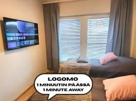 Laadukas kalustettu yksiö Logomolla 1-2hlö