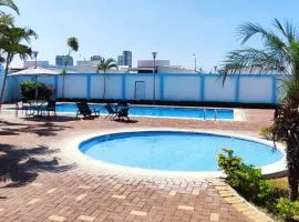 Casa con hamacas-Patio-cerca del Malecon Salinas