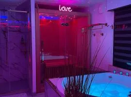 L'Aurore suite de charme, clim jacuzzi, sauna, piscine chauffée cuisine...