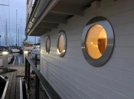 House boat in Karlskrona city center