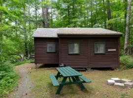 Luxury Camping Cabin with Fireplace near Hanover, New Hampshire