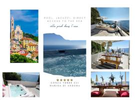 Conca Verde c21- BEACH FRONT little villas POOL, private JACUZZI sea view