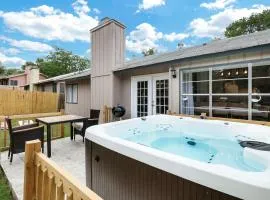 Modern Paradise Hot Tub Game Room Swing Set Bbq