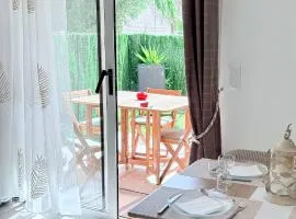 Appartement climatisé avec jardin 4 personnes