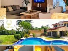 Lujosa y acogedora Villa Conchita con alberca privada