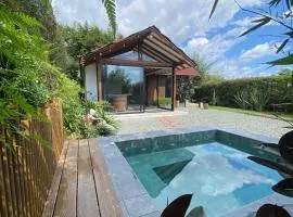 Cabaña Lembos Jacuzzi con vista al cielo