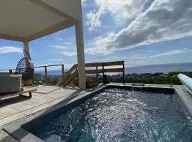 Villa Perle de l'Ouest 180 degree view of St Paul Bay