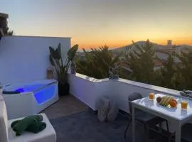 Private Attic with mini heated pool near airport