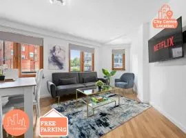 2 Bed City Centre Flat Sleeps 6 Free Parking