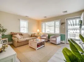 1 Block to Brigantine Beach Breezy Home with Patio!