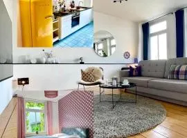 Apartment "Am Rheinorange" LOFTSTYLE, 75 Zoll TV, Netflix & Prime, Boxspringbett