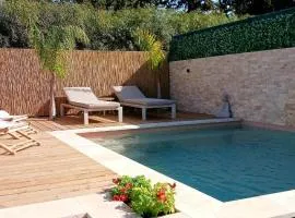 Maison d'hote arbor vitae avec piscine a 13km de la mer