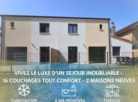 Evasion urbaine, 1 ou 2 villas, 4 à 8 chambres