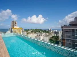 Aptos Modernos e Completos a 500m da Praia da Barra em Salvador - ZNB