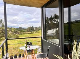 Cabaña junto al río, hotel v destinaci Olmedo