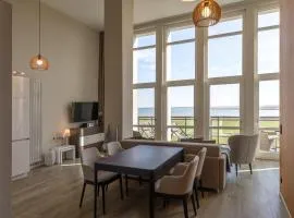 Mehr Meerblick - Stilvolle Ferienwohnung mit Panoramablick auf Ostsee und Saaler Bodden