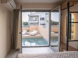 Nympheas Luxury Villas，馬斯蒂卡里的小屋