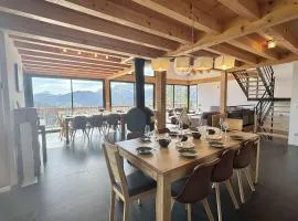 Chalet 8 pièces avec spa, sauna, 15 pers, à 800m des pistes, Notre-Dame-de-Bellecombe - FR-1-595-1