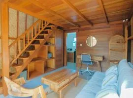 Murna Villa 3, A modern Balinese wooden house 360 GWK view