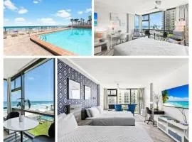Oceanside Duo - Double Room, Water Views, Pool & Beach Access, Free Parking