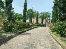 Podere Piccini with pool in Val d'Orcia-Tuscany, hotel in Piancastagnaio