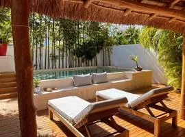 Casa alado de la playa