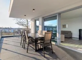 Penthouse Apartment mit Sauna und Dachterrasse mit Haffblick