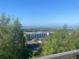 Flott sted med utsikt over hele byen