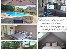 Le relais des clefs -Piscine chauffée, pétanque - 8pers, hotel Valpuiseaux városában