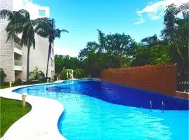 Puerto Aventuras Apartment wifi pools barbecue family